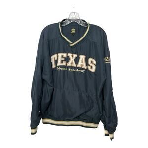 SMI Properties men's size L Texas Motor Speedway jacket windbreaker blue